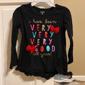 Carters 4t Christmas shirt